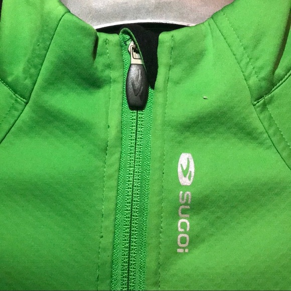 NEW SUGOI Reflective Green Bike Jacket - Picture 3 of 8